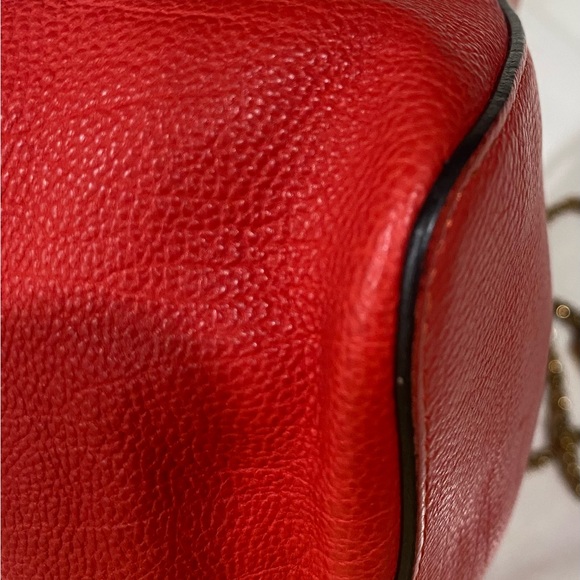 Chloe Red Leather Turnlock - Picture 5 of 16